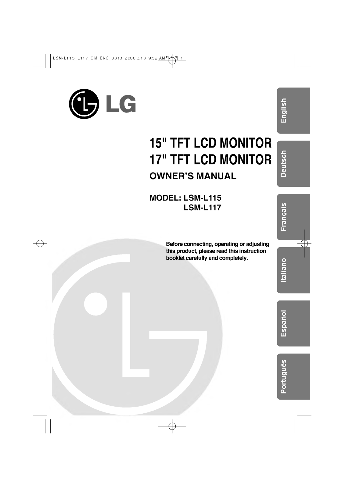 LG LSM-L115 User Manual