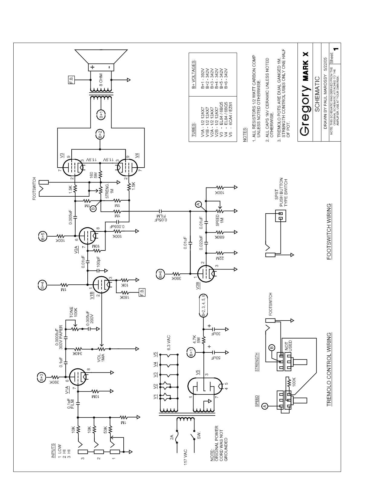 Gregory gregory mark x, mark x schematic