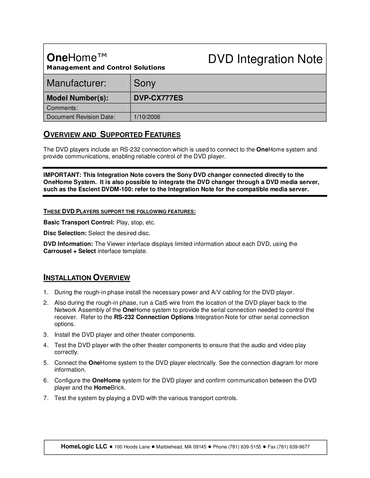 Sony Ericsson DVP-CX777ES User Manual