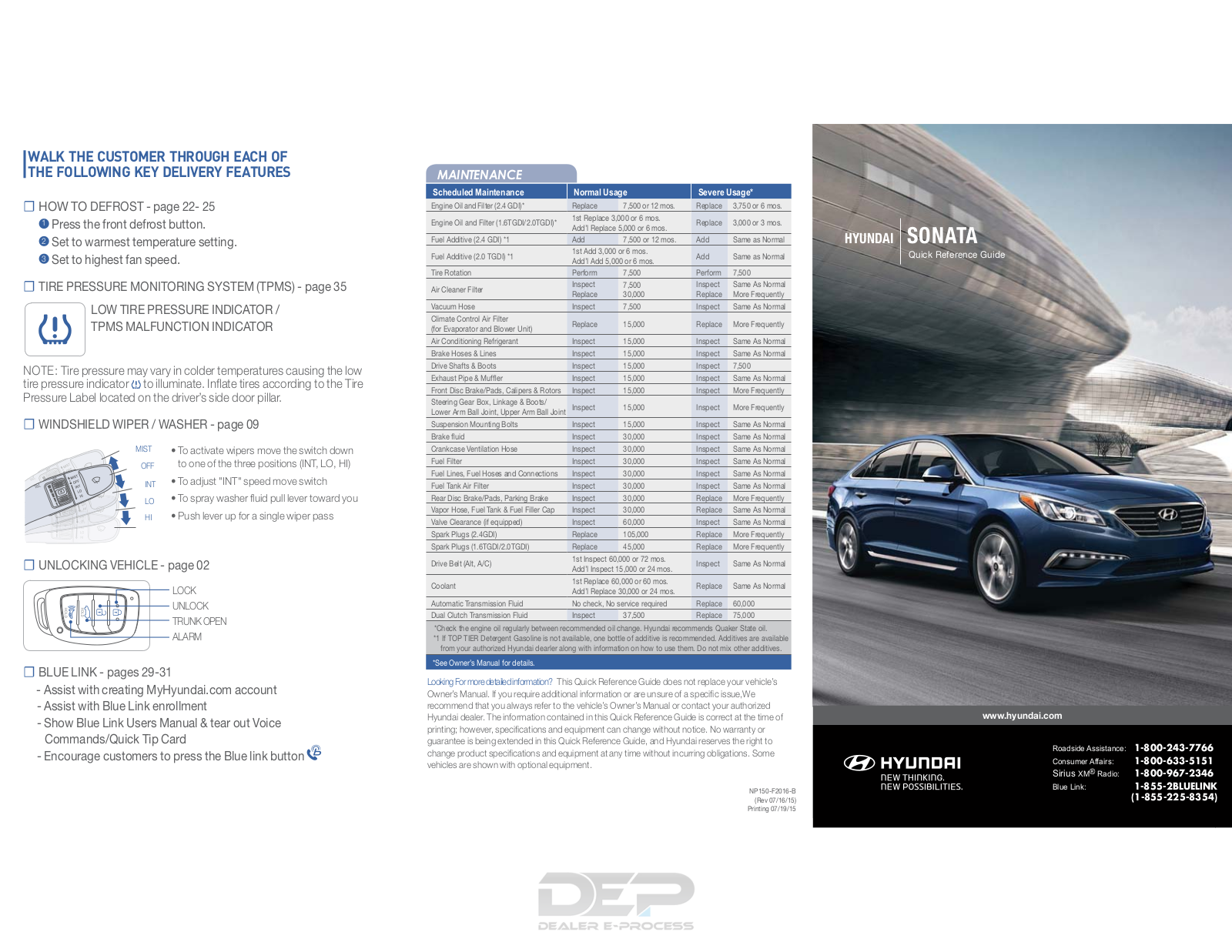 Hyundai Sonata Hybrid 2016 Owner's Manual