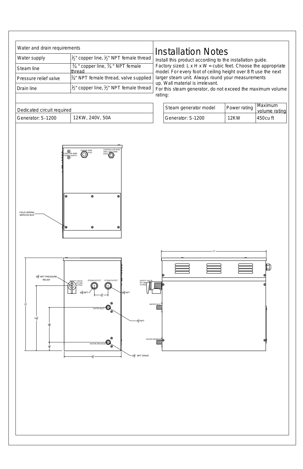 Steam Spa STSP1114 Installation & Assembly - ManualMachine.com