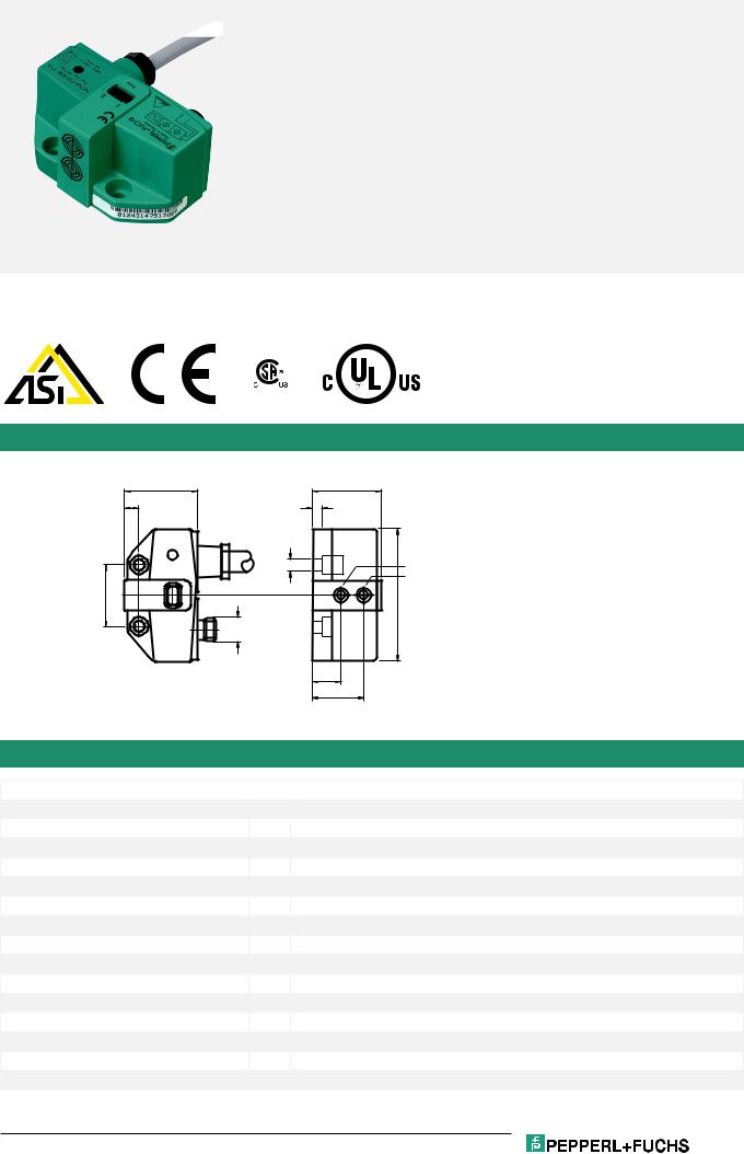 Pepperl Fuchs NCN3-F31-B3B-V1-K Technical Data