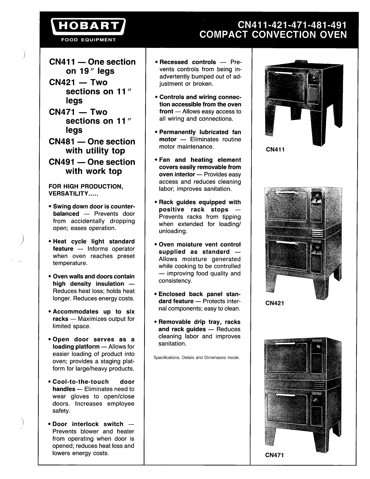 Hobart CN401 User Manual