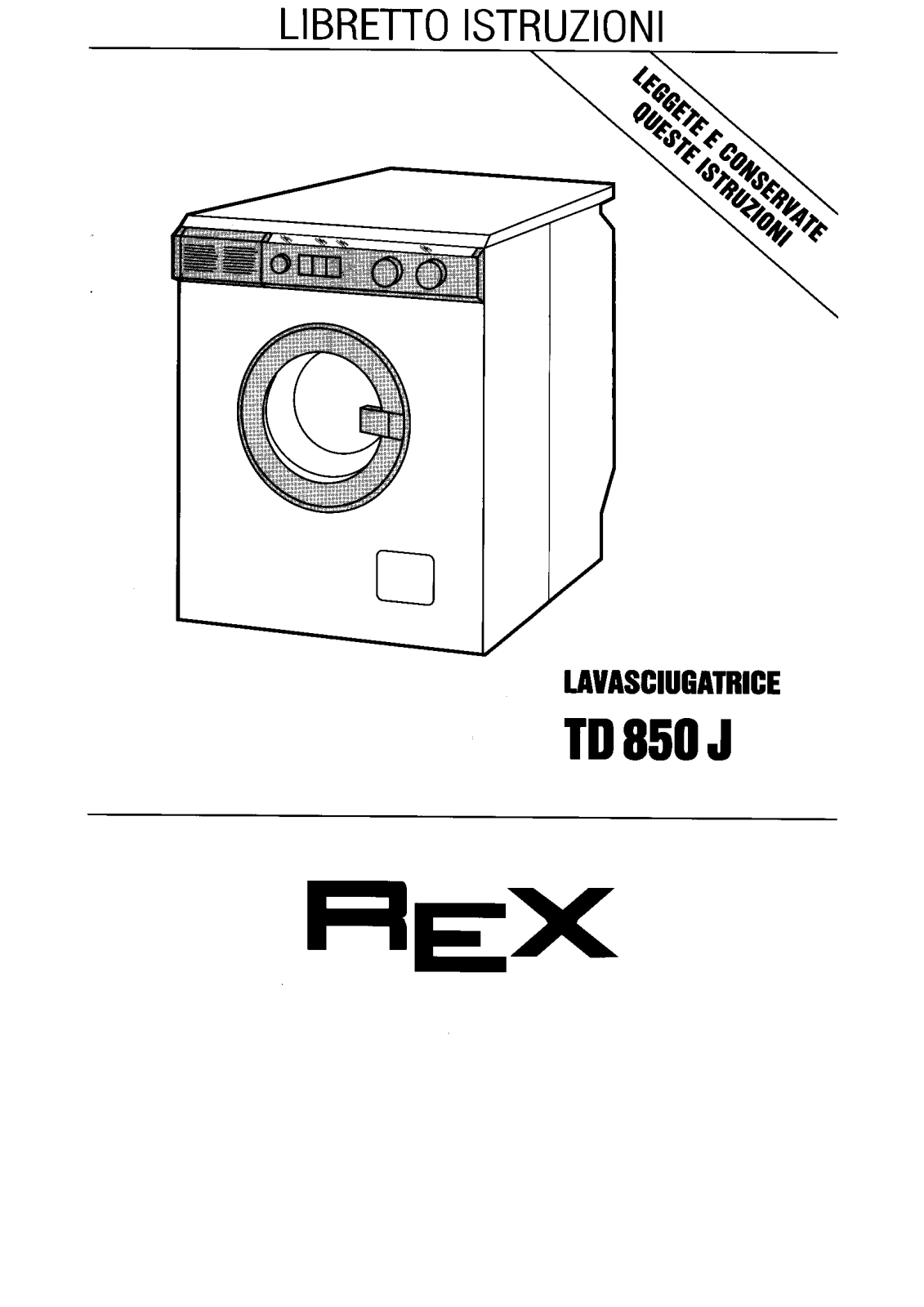 Rex TD850J User Manual