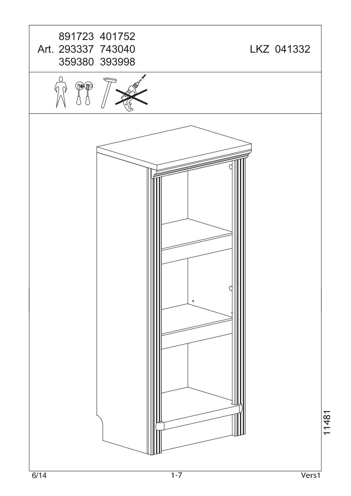 Home affaire Soeren Stege Assembly instructions