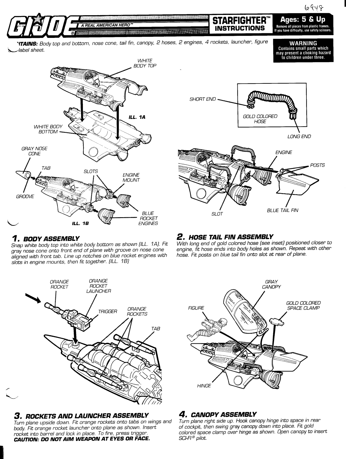 HASBRO GIJoe Starfighter User Manual