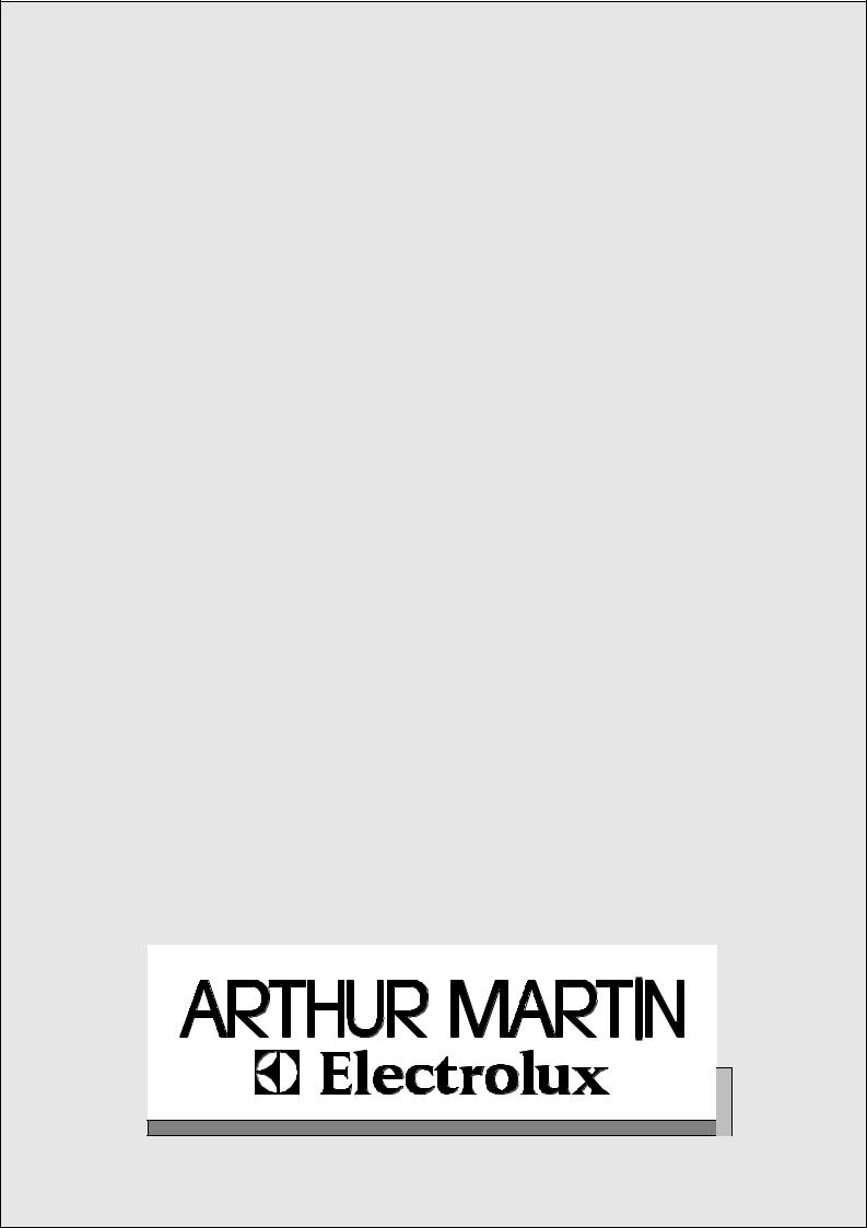 Arthur martin AHO600N, AHO600W User Manual
