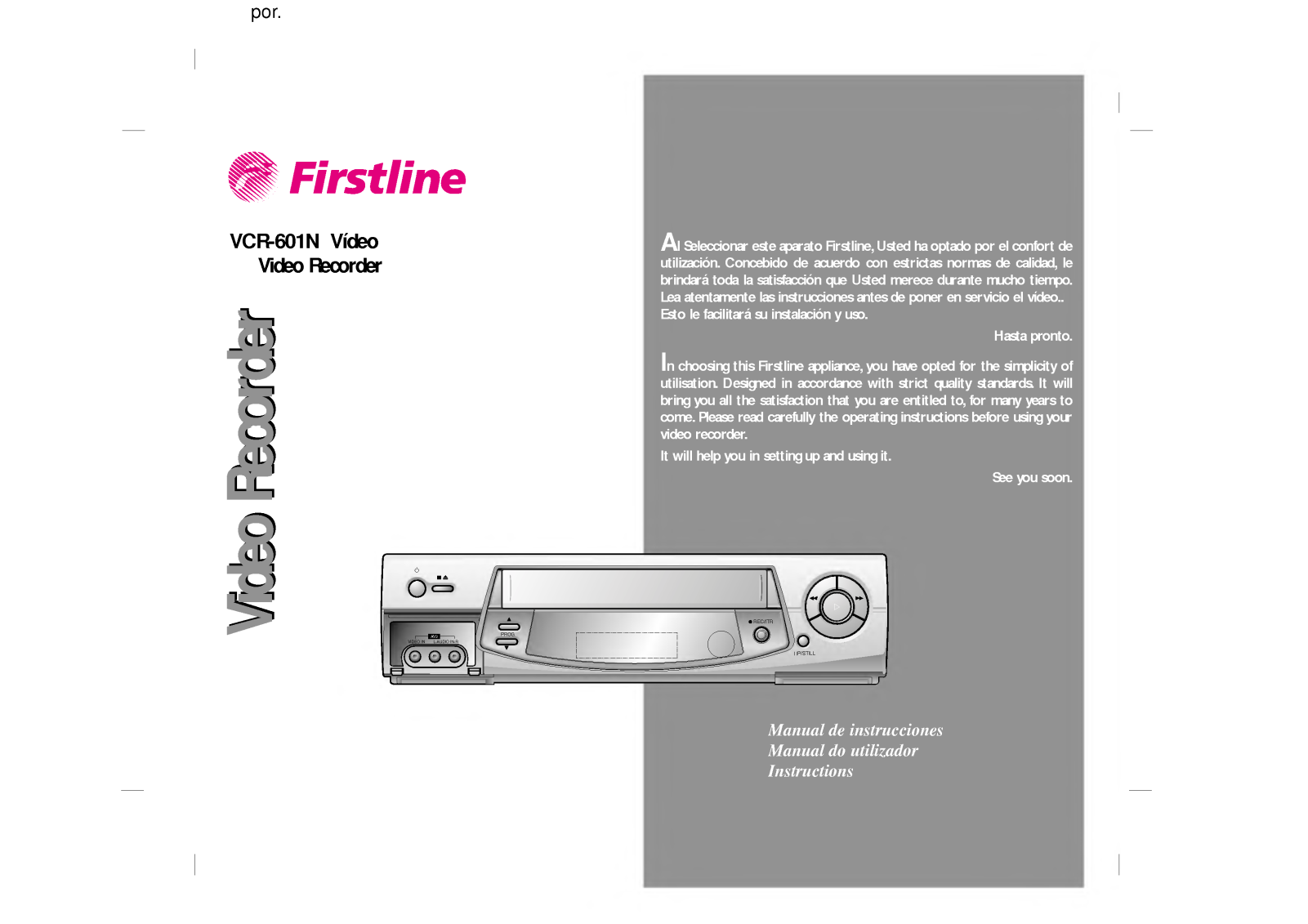 Firstline VCR-601N User Manual