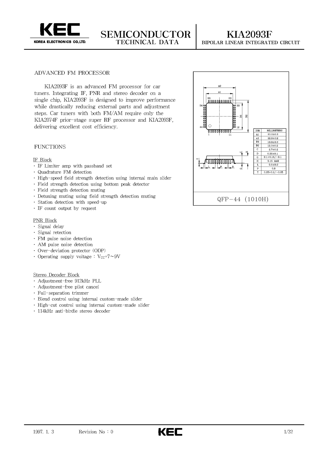 KEC KIA2093F Datasheet