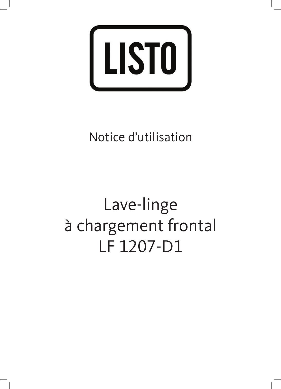 LISTO LF 1207-D1 User Manual