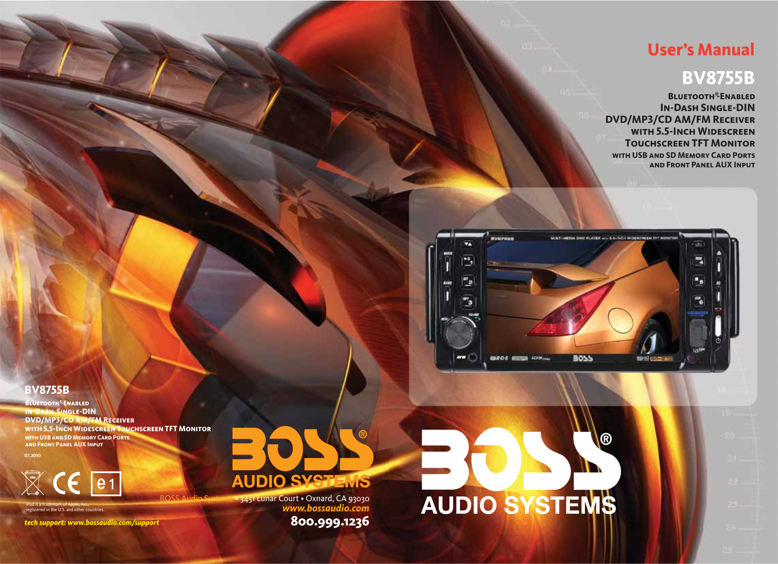 Boss Audio BV8755B User Manual