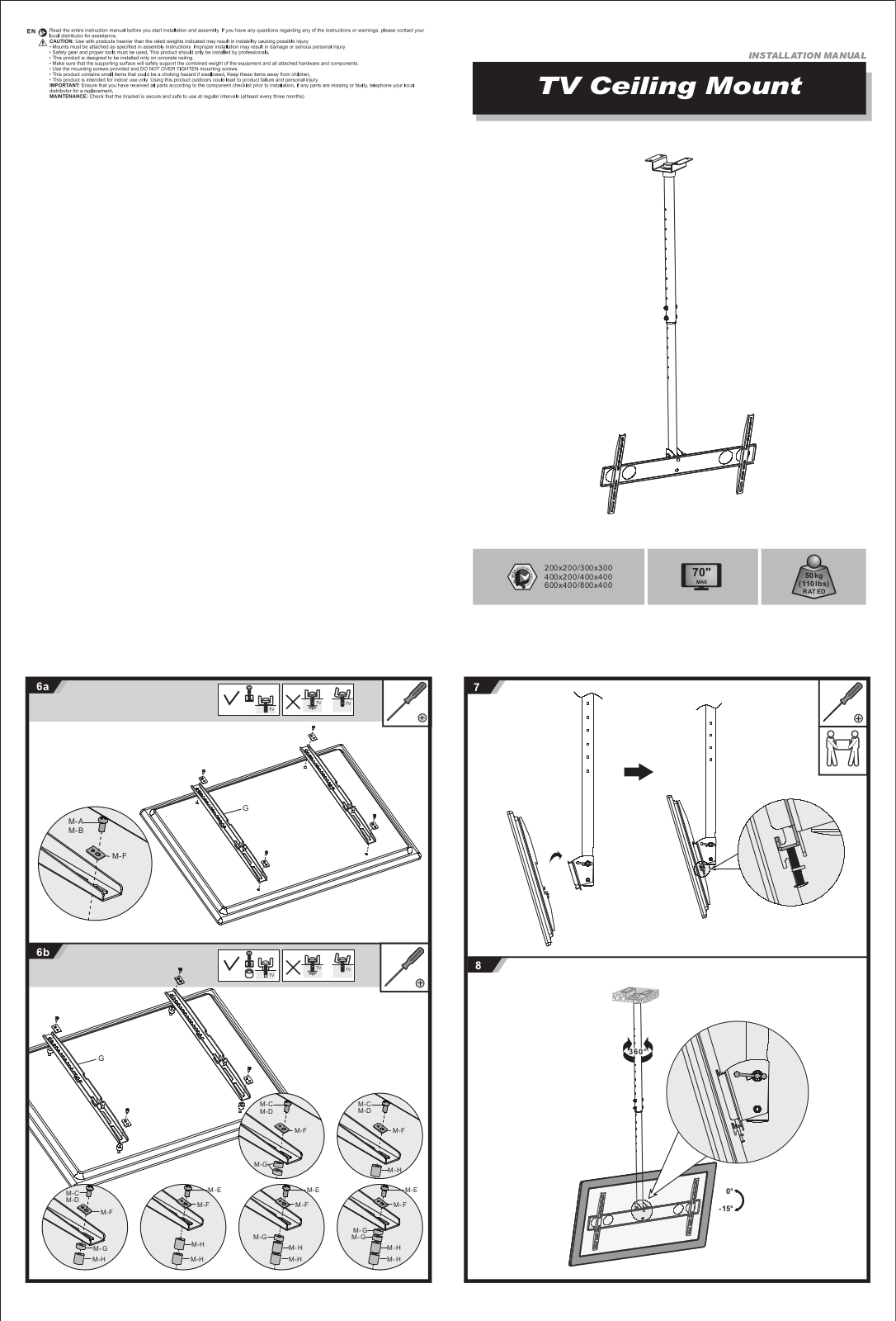 Displays2go LMCEL3763 Installation Manual