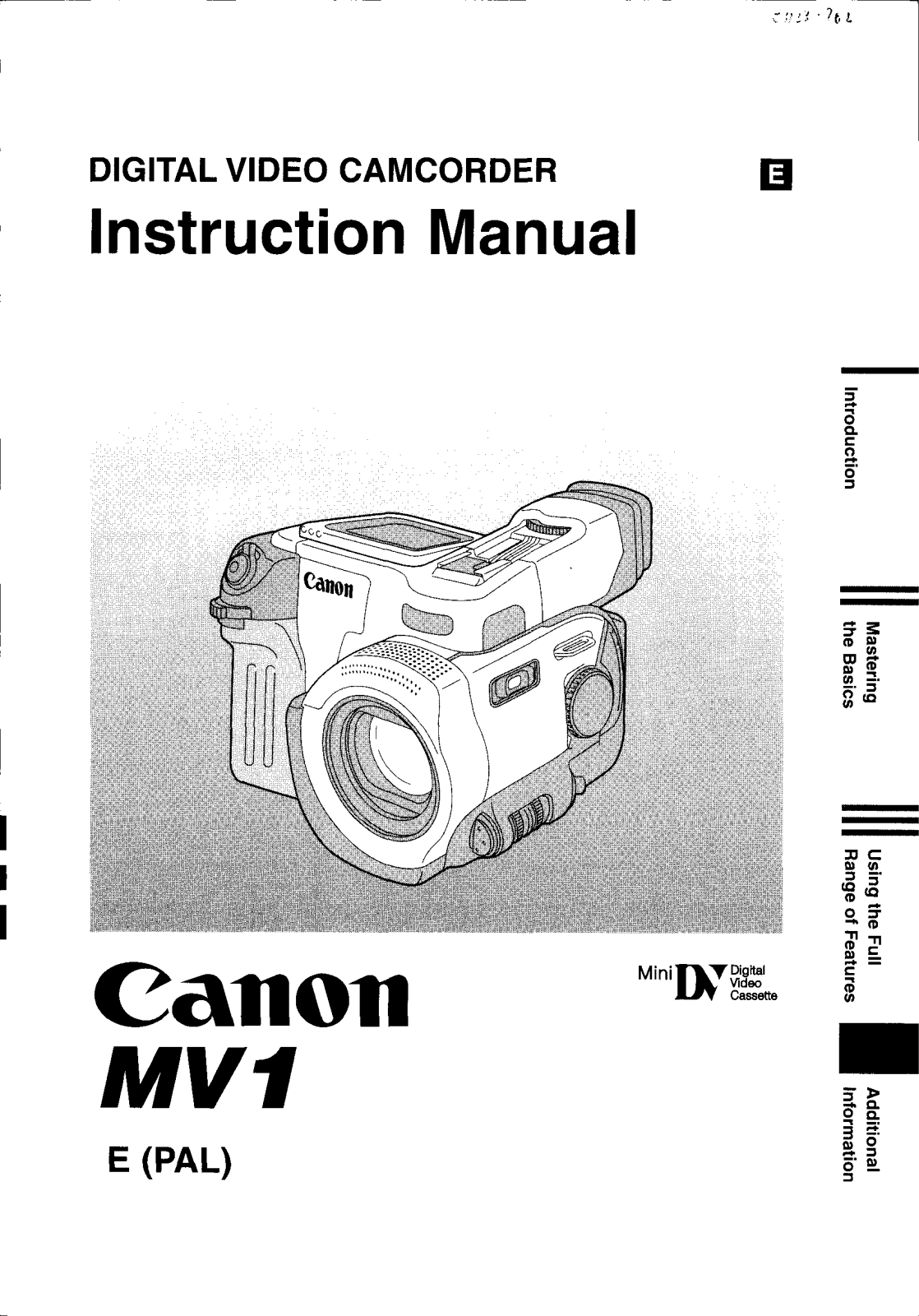 Canon MV 1 User Manual