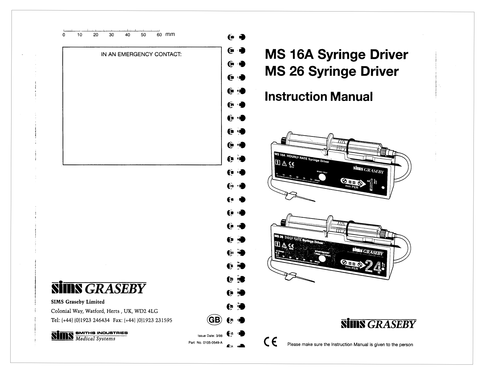 SIMS MS 16A, MS 26 User manual - ManualMachine.com