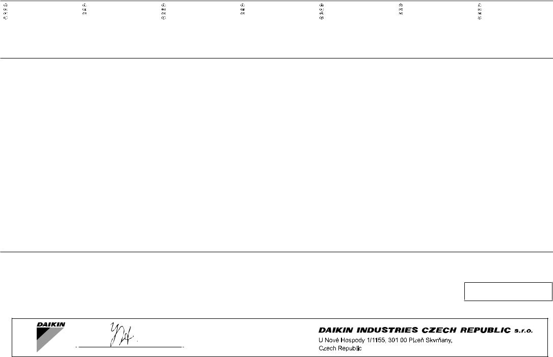 Daikin RXF50B2V1B, RXF60B2V1B, RXF71A2V1B, RXP50L2V1B, RXP60L2V1B Installation manuals