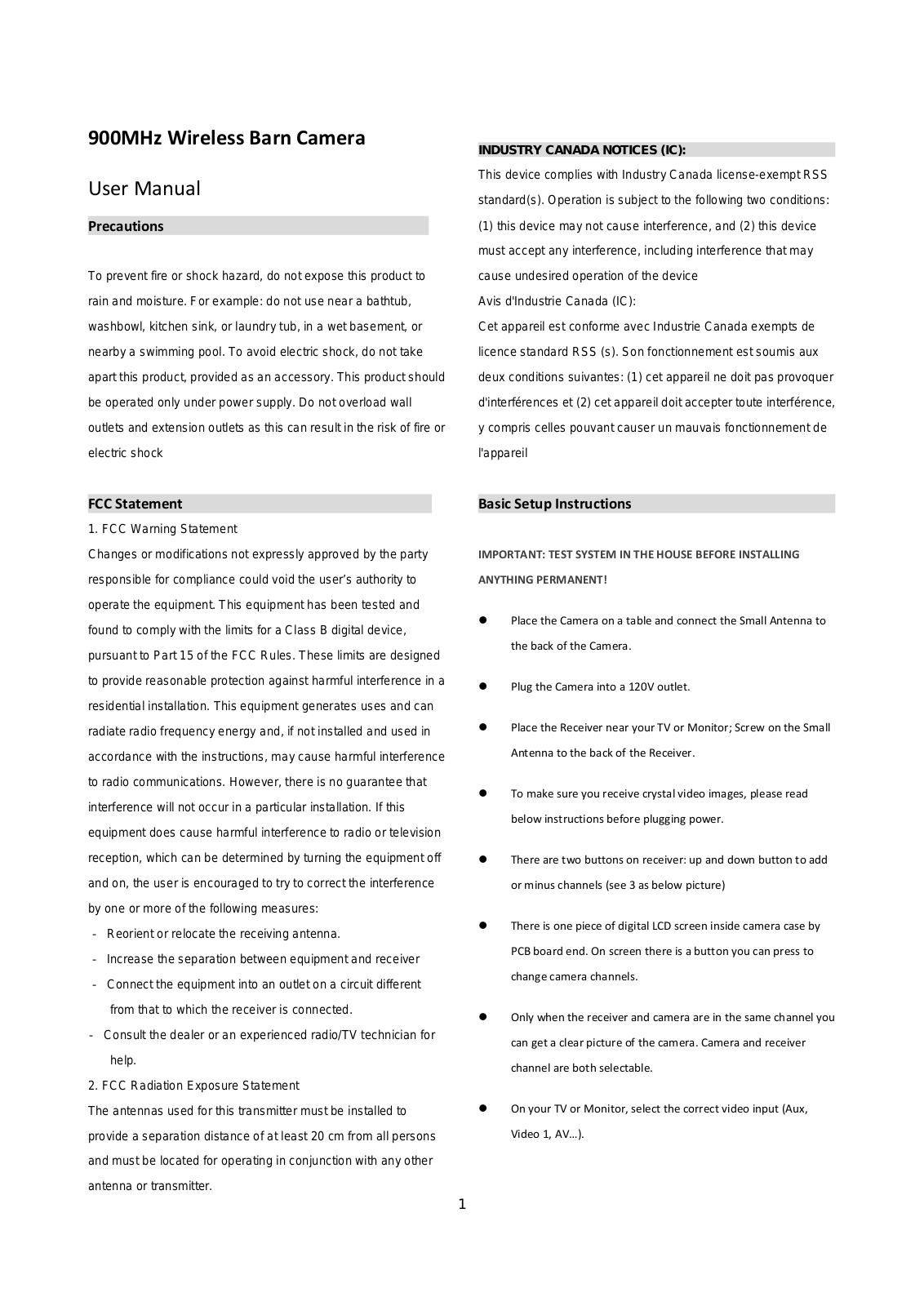 Rosgol Rostech Technologies RS900 User Manual