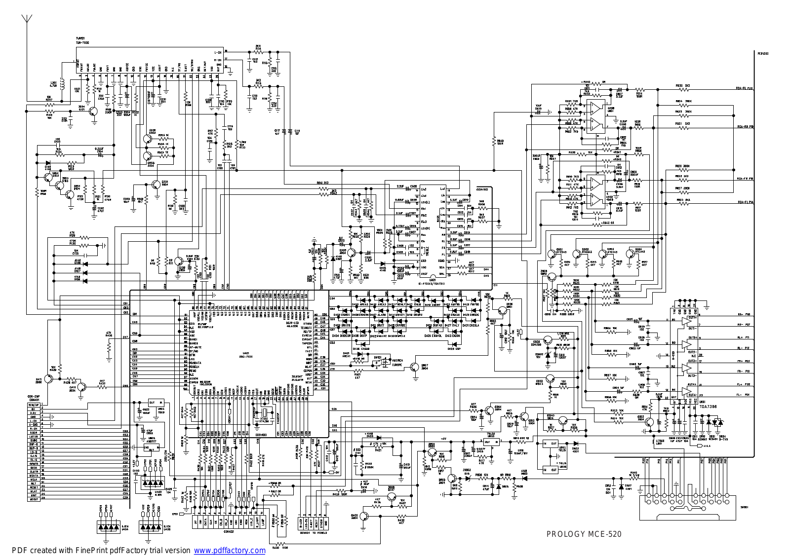 Prolodgy MCE-520 MB Schematics