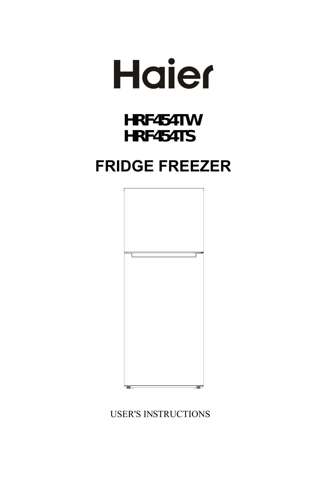 Haier HRF454TS, HRF454TW User Manual