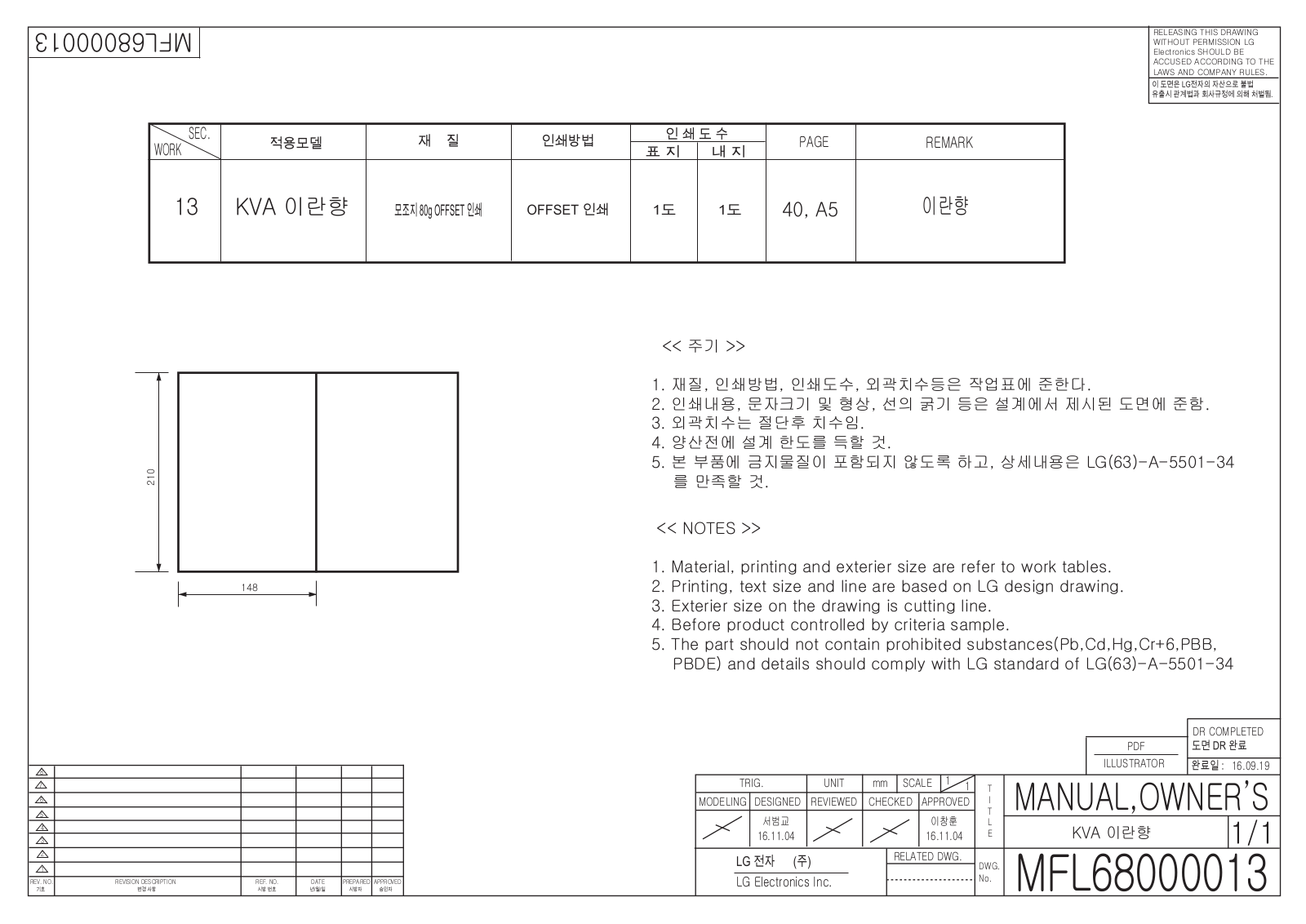 LG VB-8520HRF User Guide