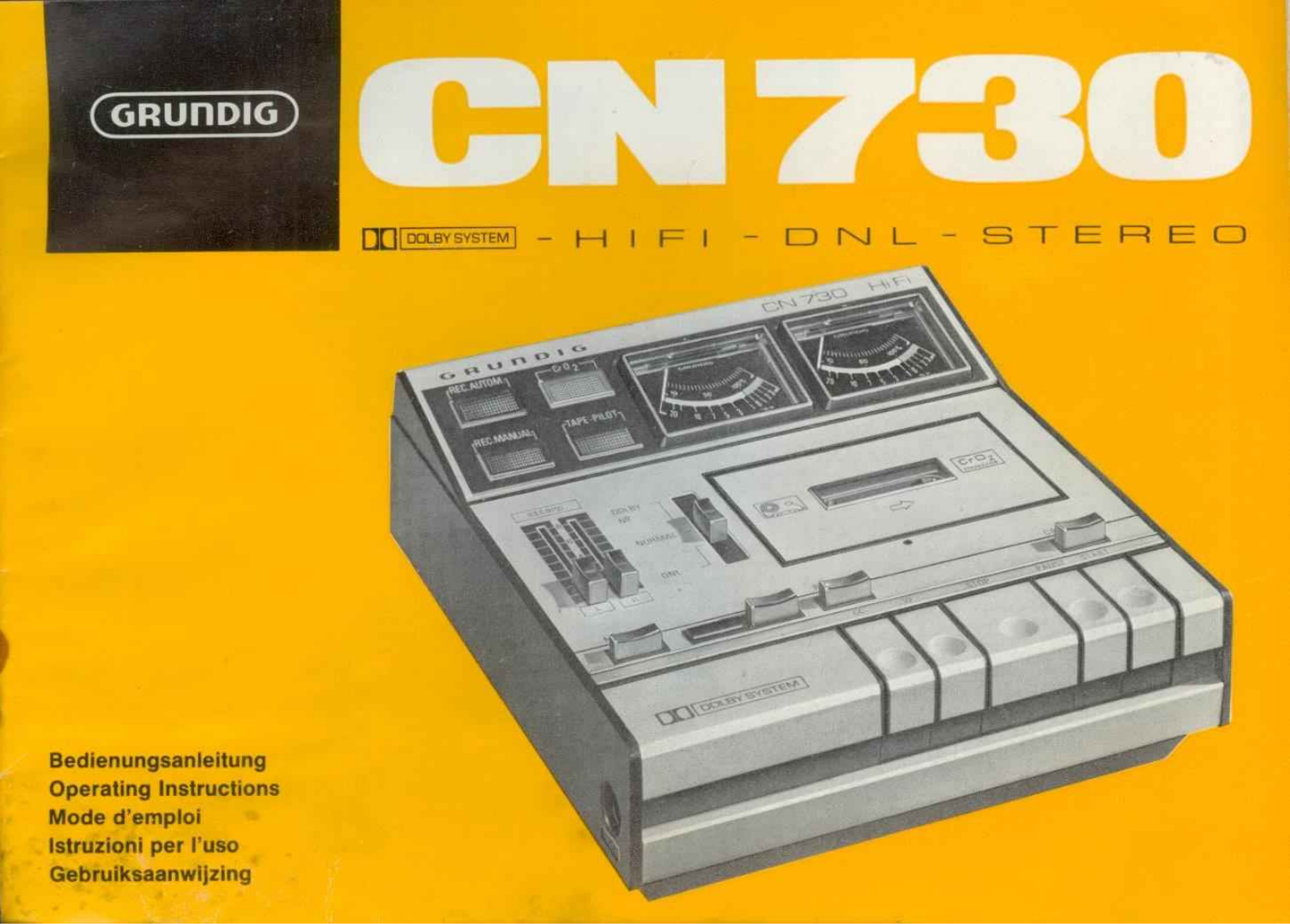 Grundig CN-730 Owners Manual