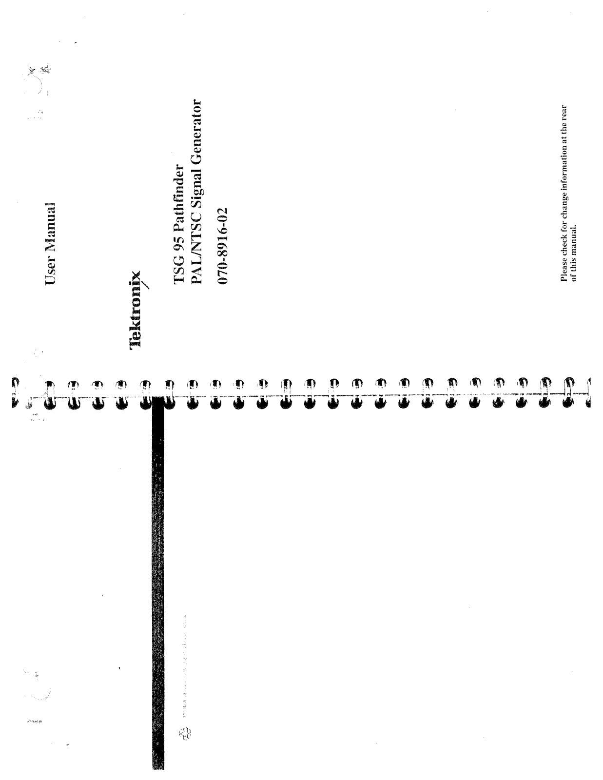 Tektronix 070-8916-02 User Manual