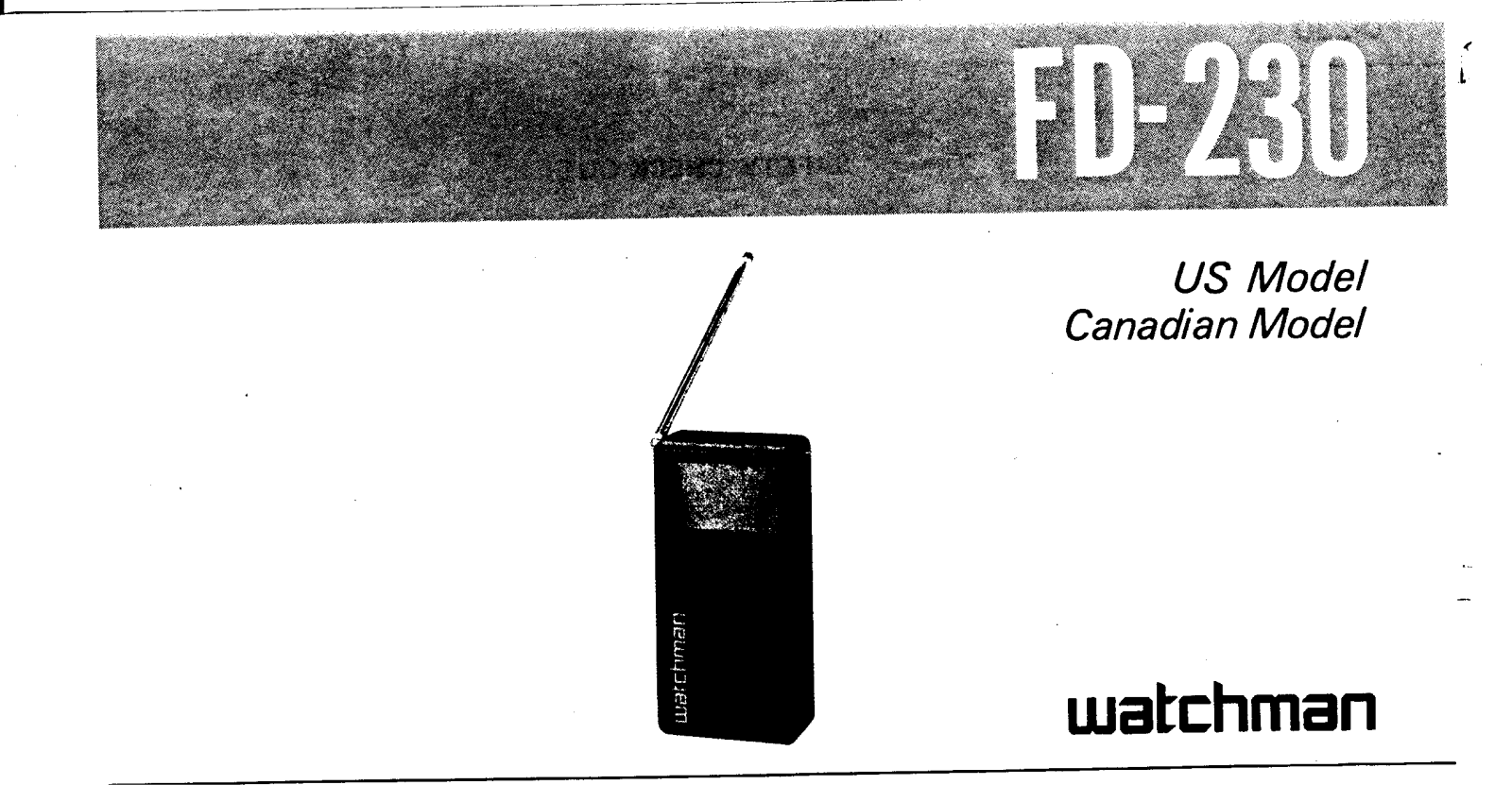 Sony FD230 Operating Manual