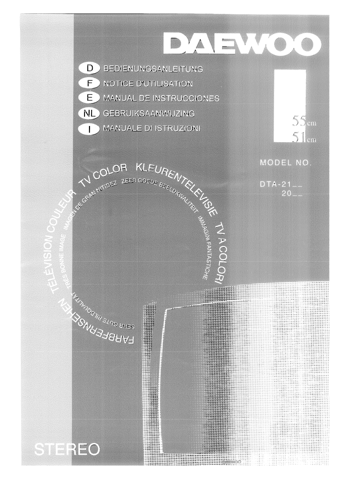 DAEWOO DTA21Y1 User Manual