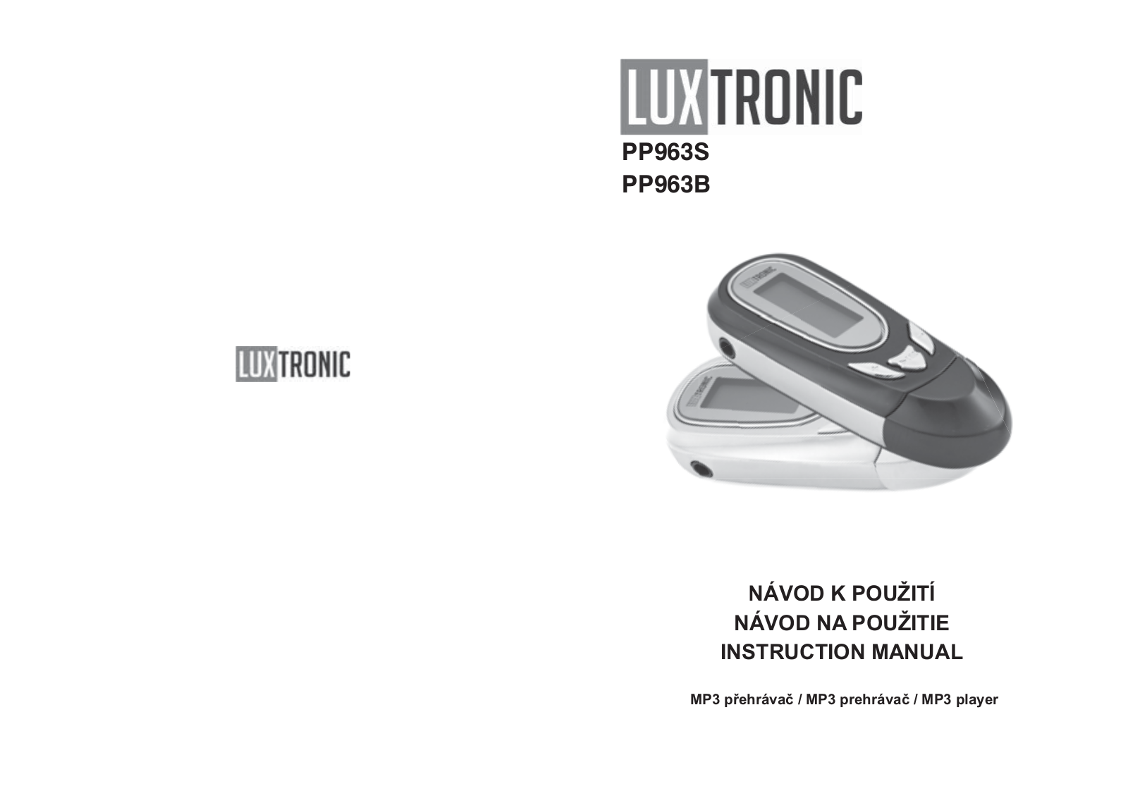 Luxtronic PP 963 S, PP 963 B User Manual