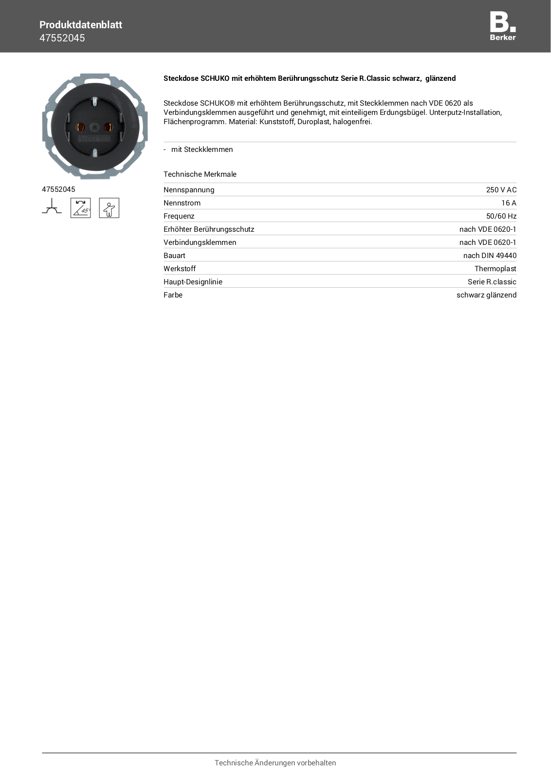 Berker 47552045 User Manual - ManualMachine.com