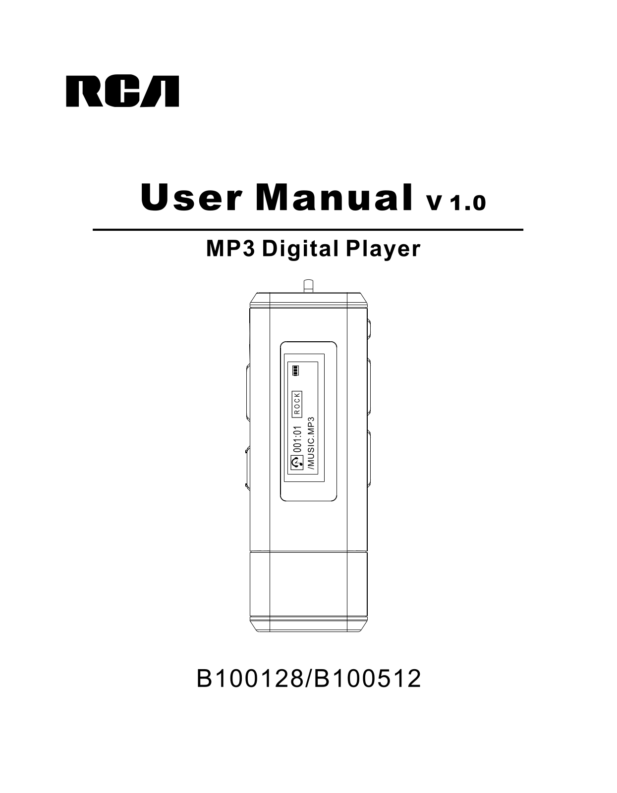 RCA B100512, B100128 User Manual
