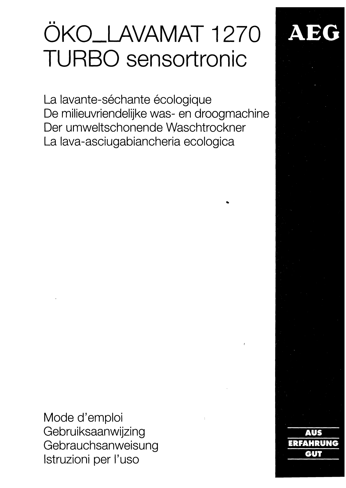 Aeg oko_lavamat 1270 User Manual