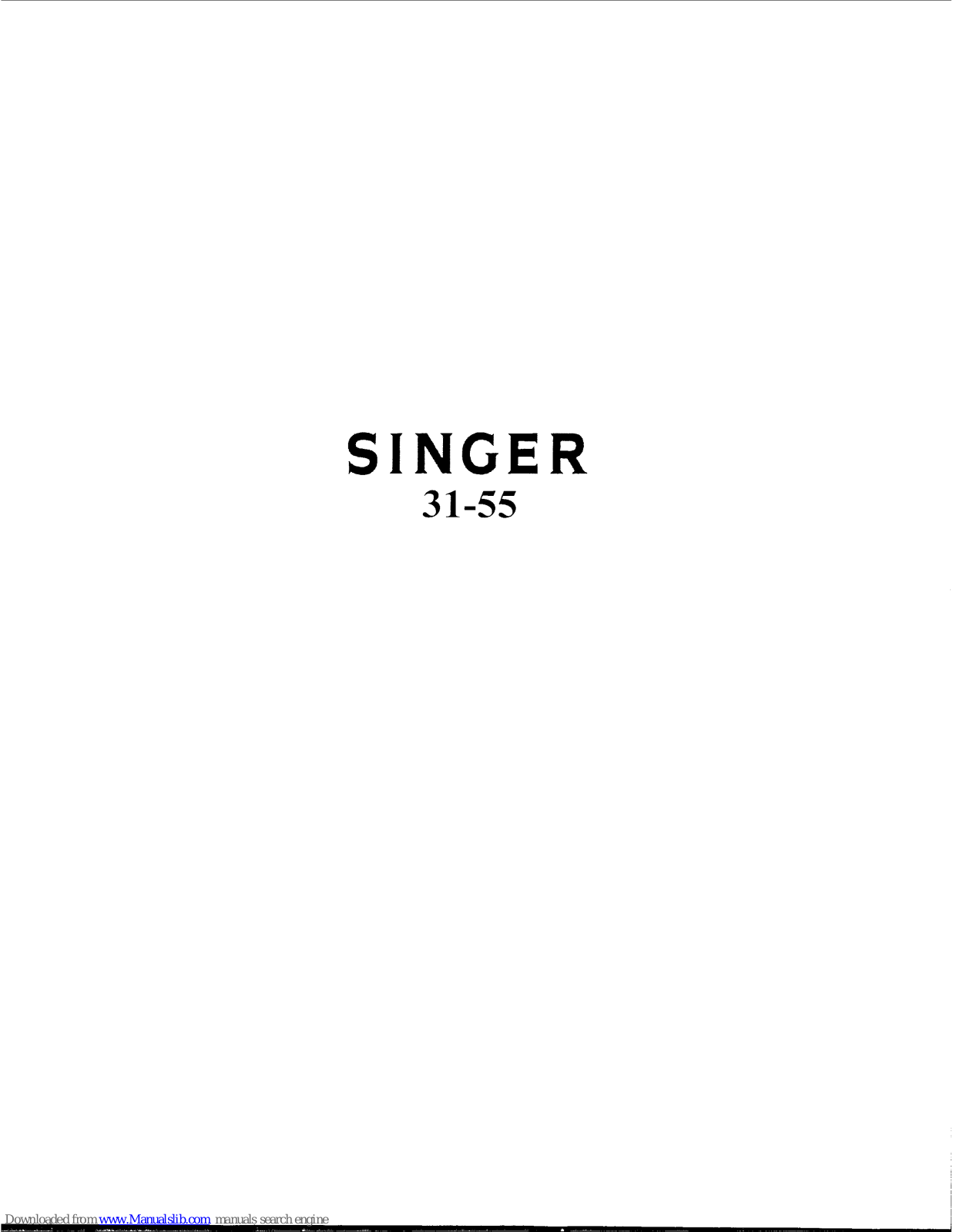 Singer 33-51 Instructions For Using And Adjusting - ManualMachine.com