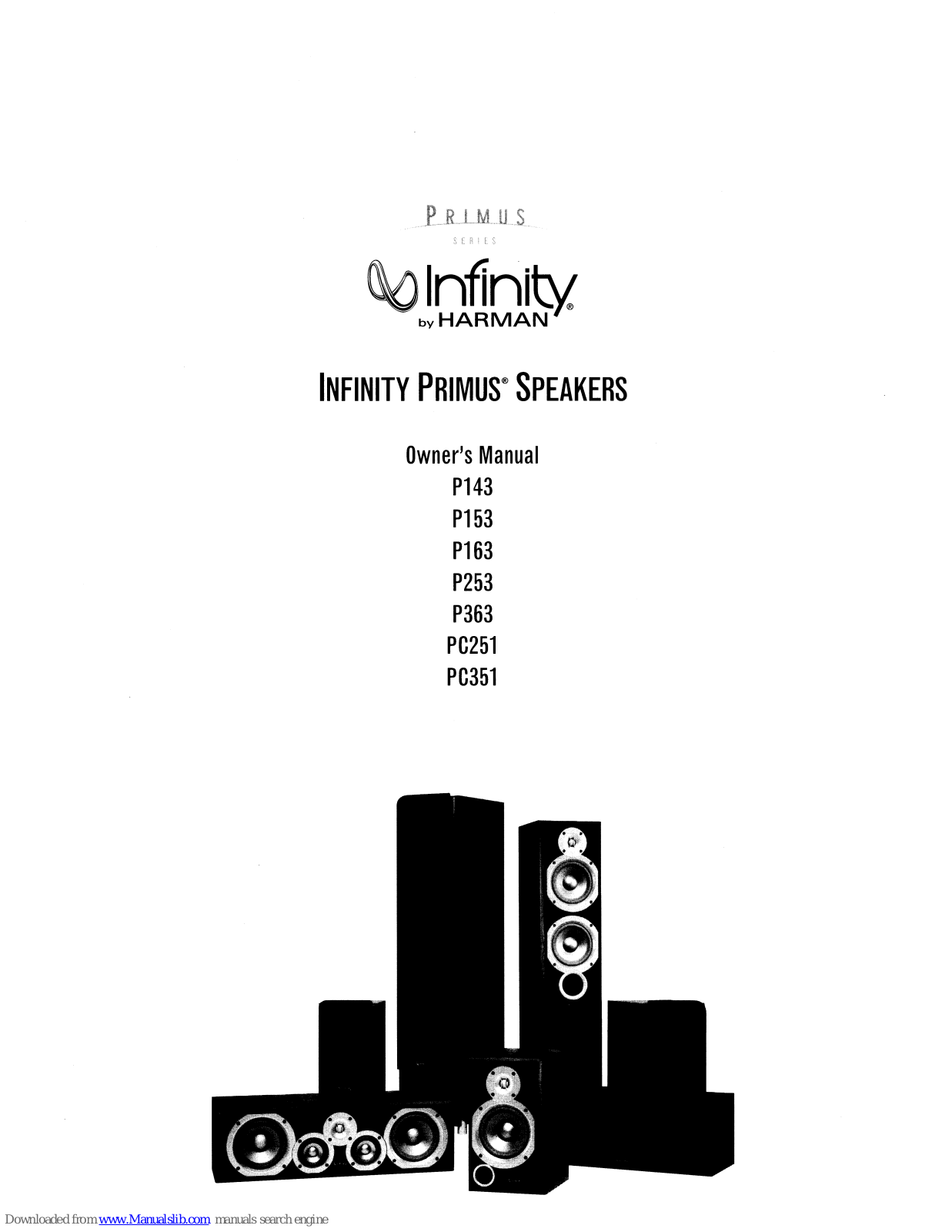 Infinity Primus P153, Primus P163, Primus P253, Primus P363, Primus PG251 Owner's Manual - ManualMachine.com