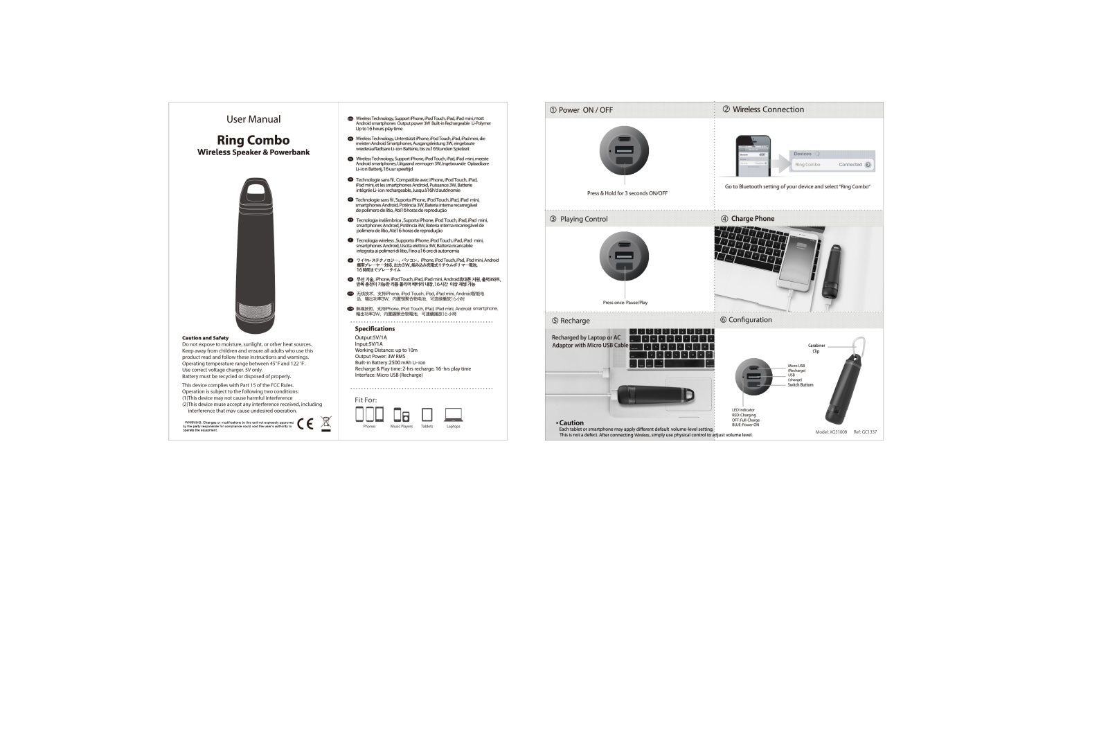 Xoopar XG31008 User Manual