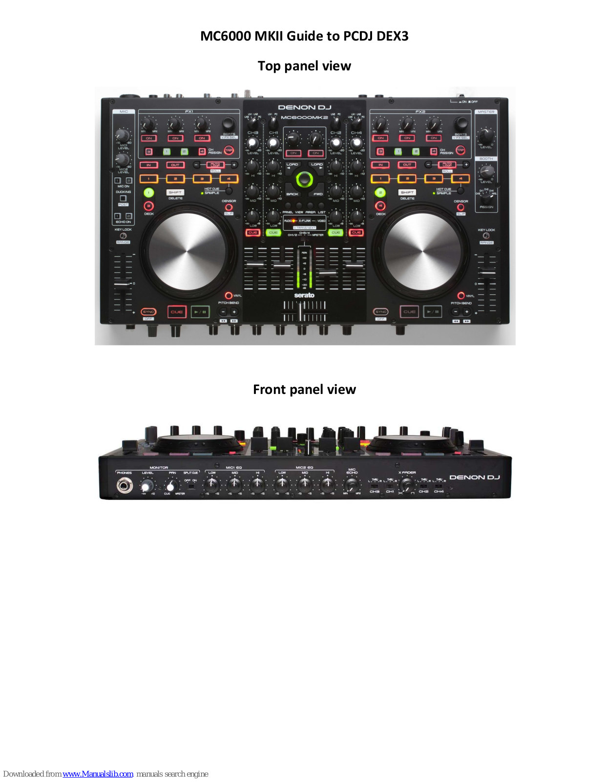 Denon MC6000 MKII User Manual