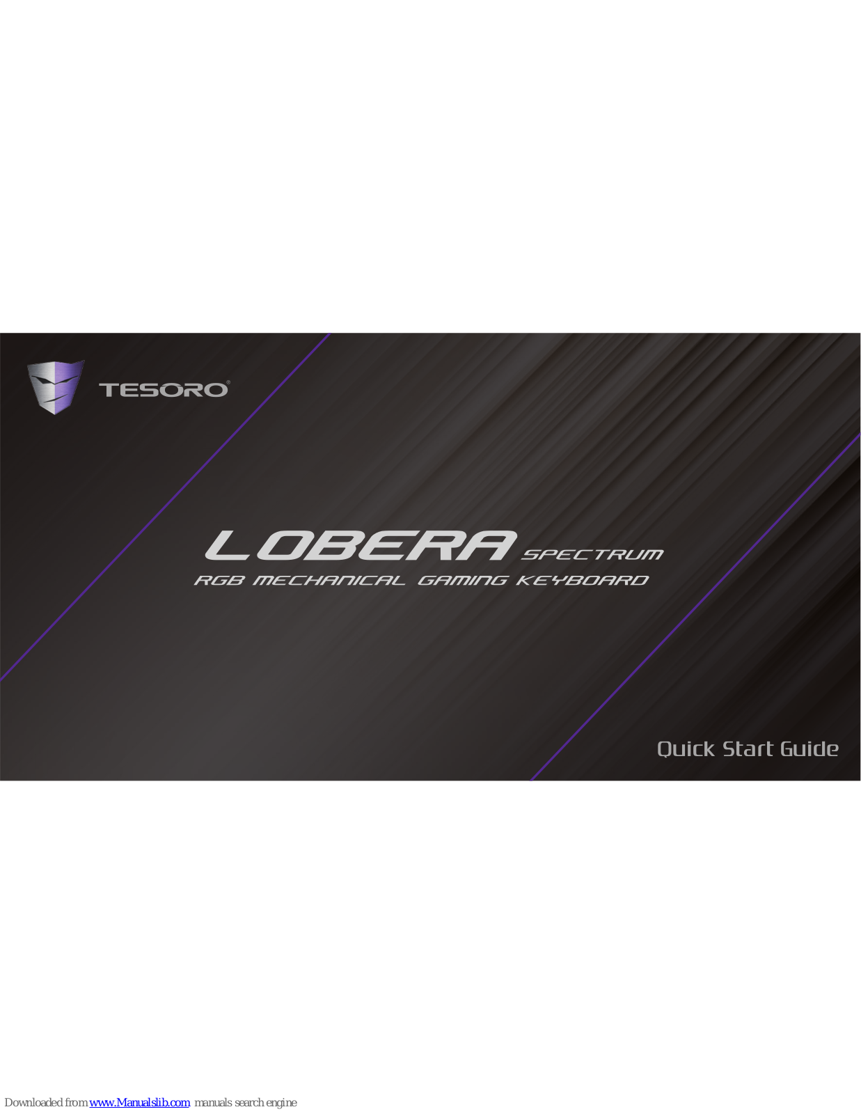 Tesoro lobera spectrum Quick Start Manual - ManualMachine.com