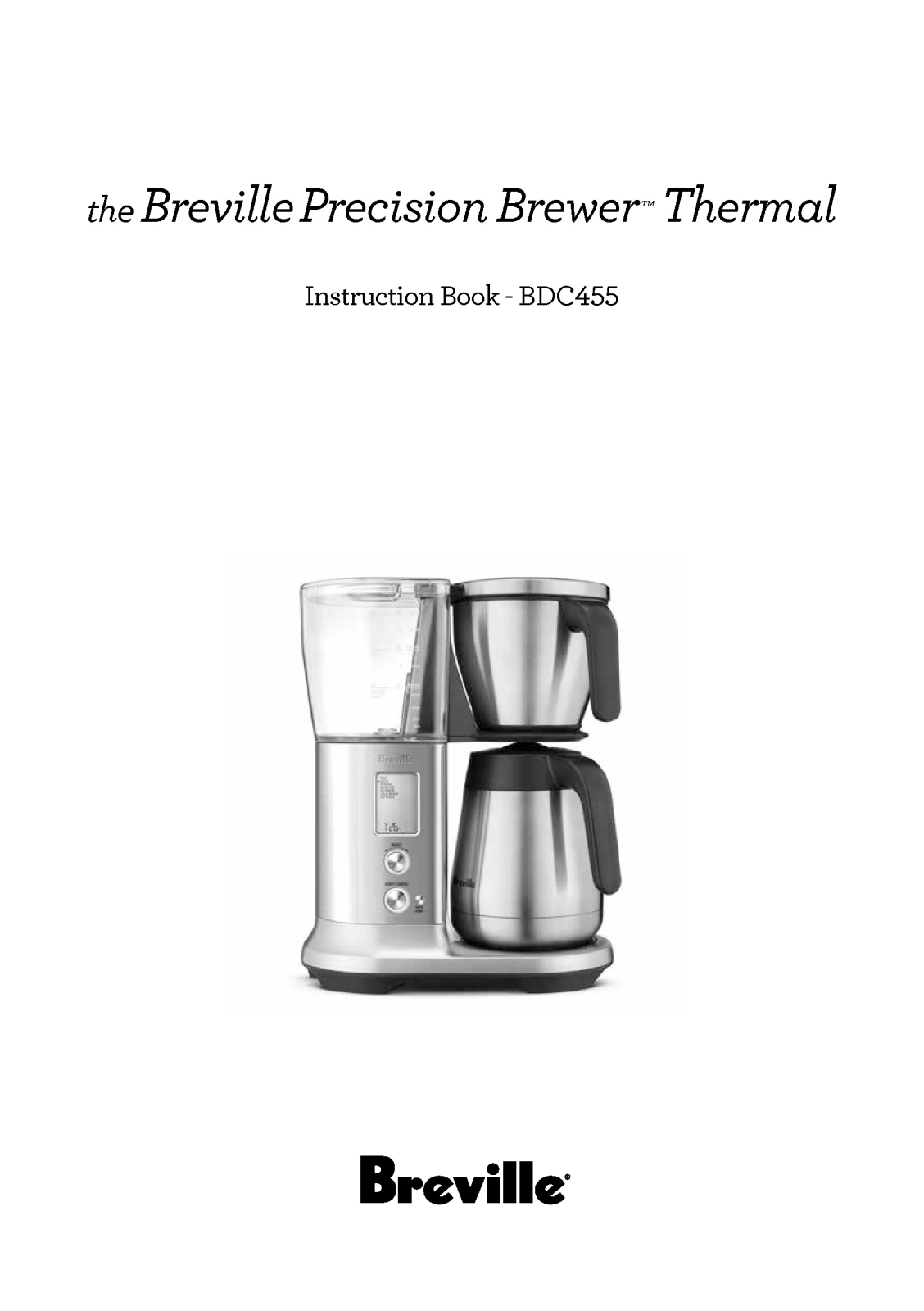 Breville BDC455 Instruction Handbook