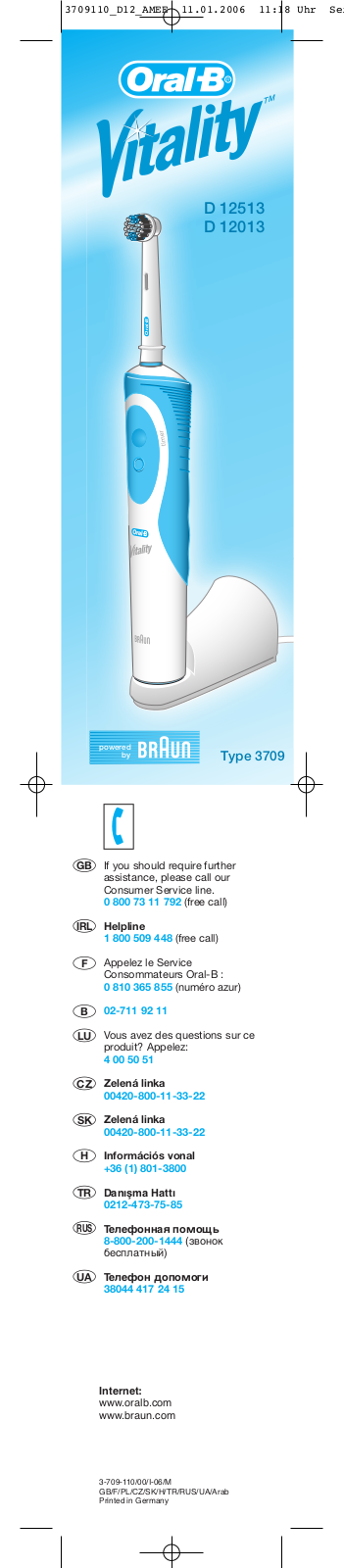 BRAUN Vit. 3DW User Manual