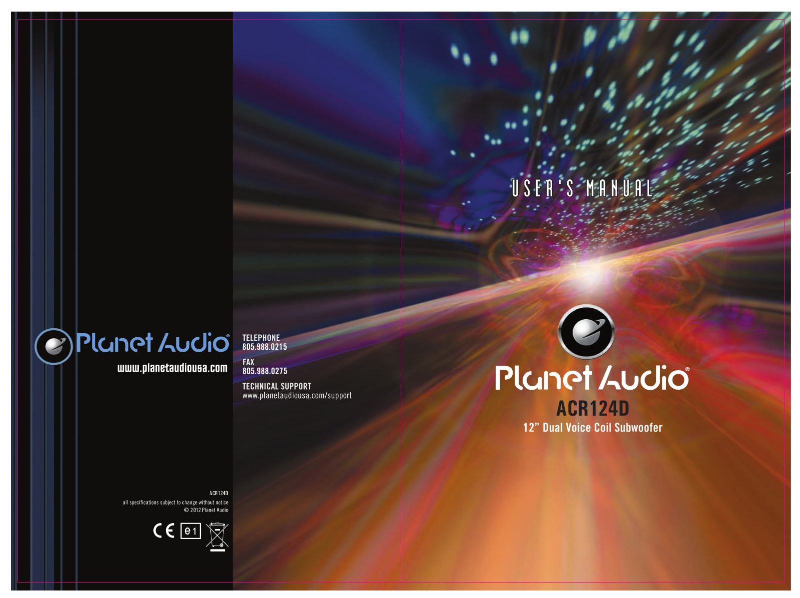 Planet Audio ACR124D User Manual - ManualMachine.com