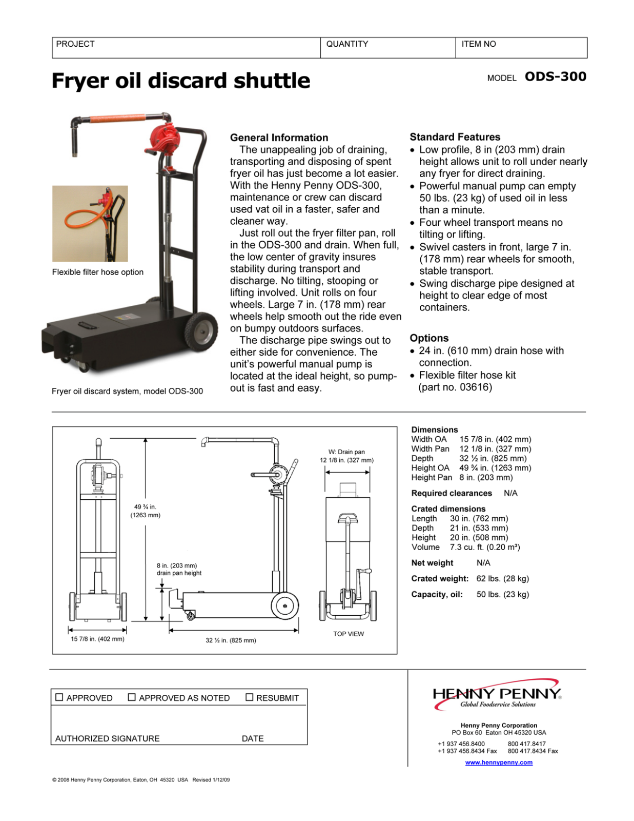 Henny Penny ODS-300 General Manual