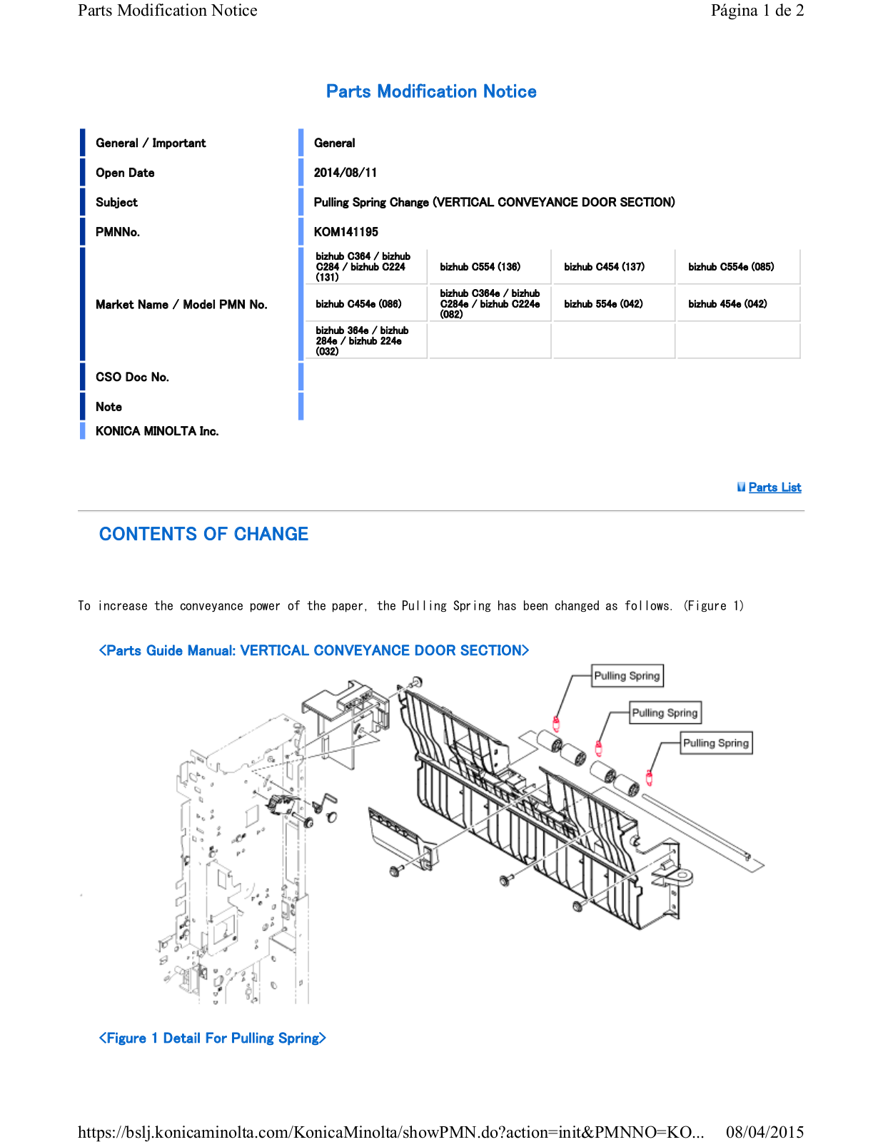 konica minolta C364e User Manual