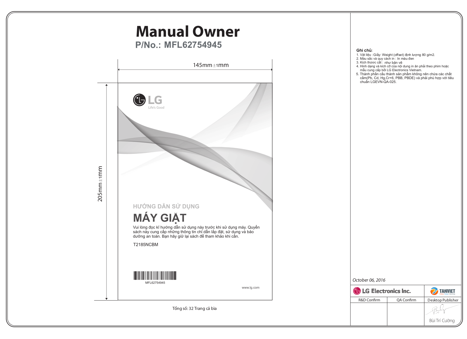 LG T2185NCBM User Guide