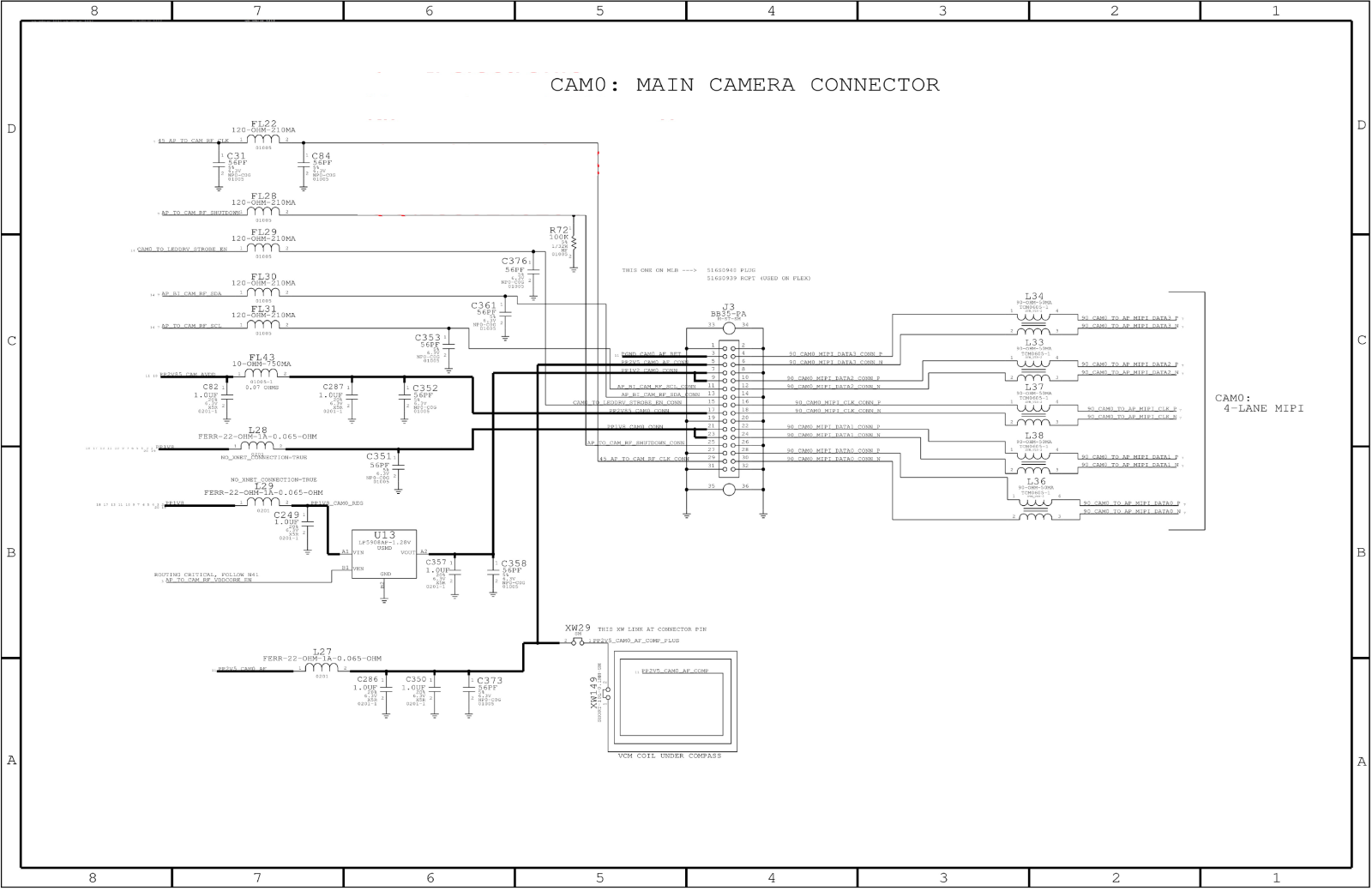 Apple iphone 5с schematics diagram