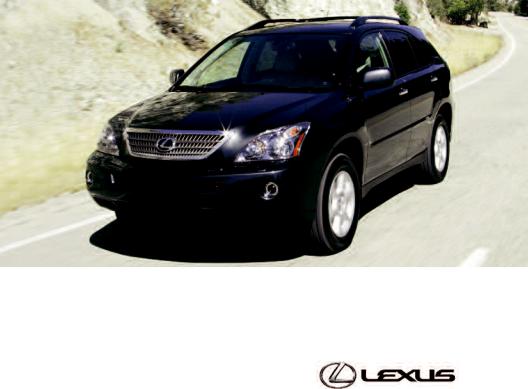 Lexus RX400H 2008 User Manual