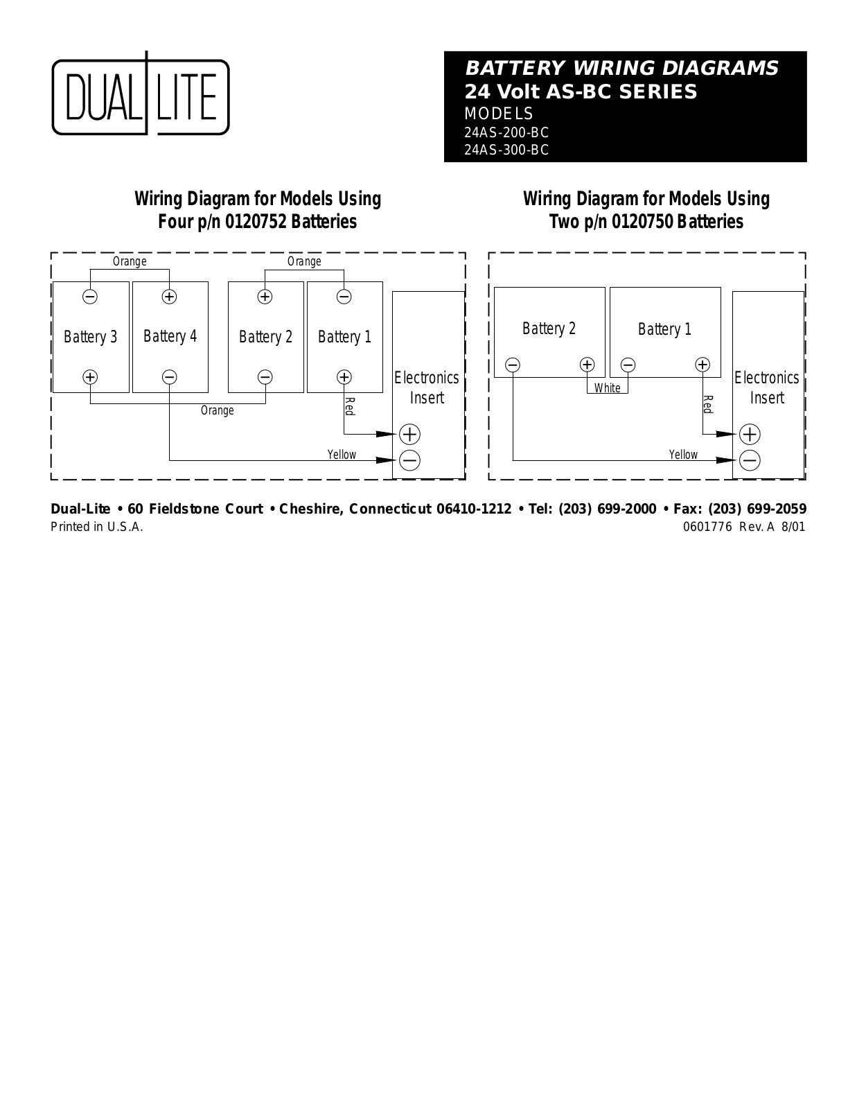 Dual-lite 24AS-200-BC, 24AS-300-BC User Manual - ManualMachine.com