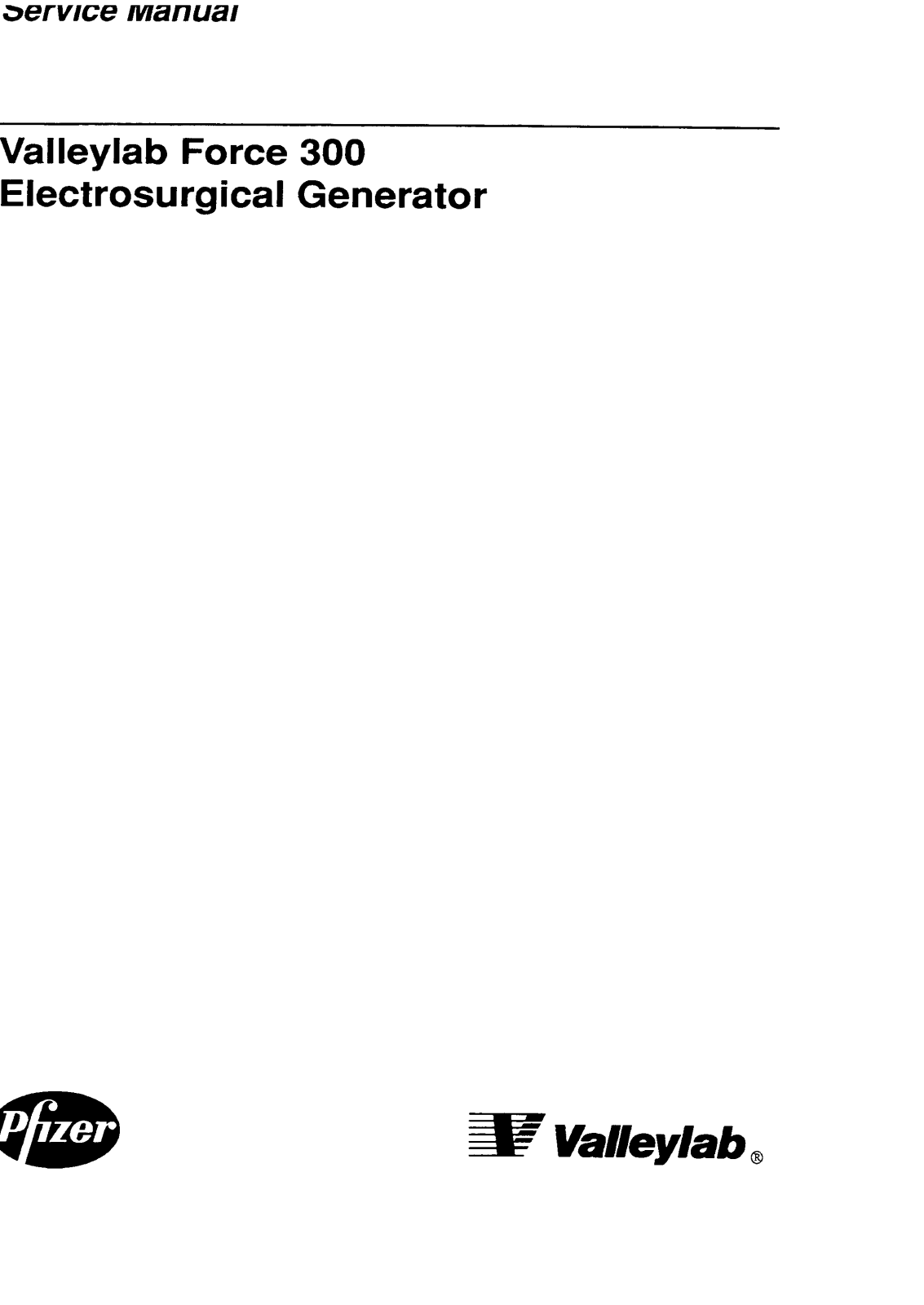 Valleylab Force 300 Service manual