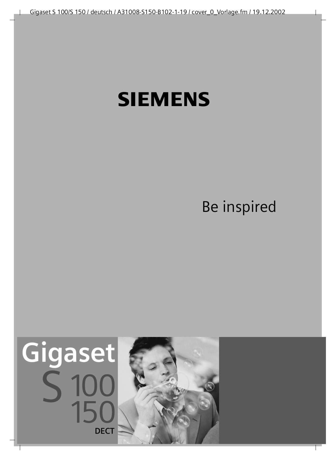 SIEMENS GIGASET S150 DECT User Manual