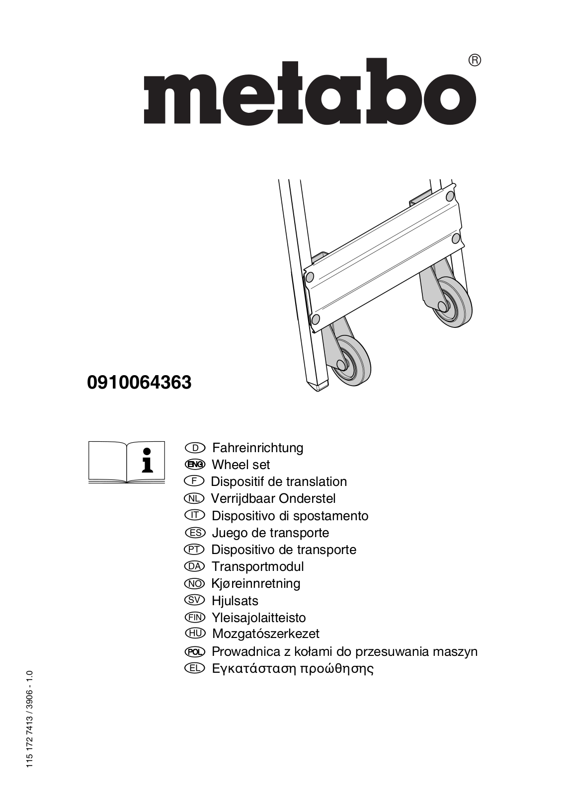 Metabo 0910064363 User guide - ManualMachine.com