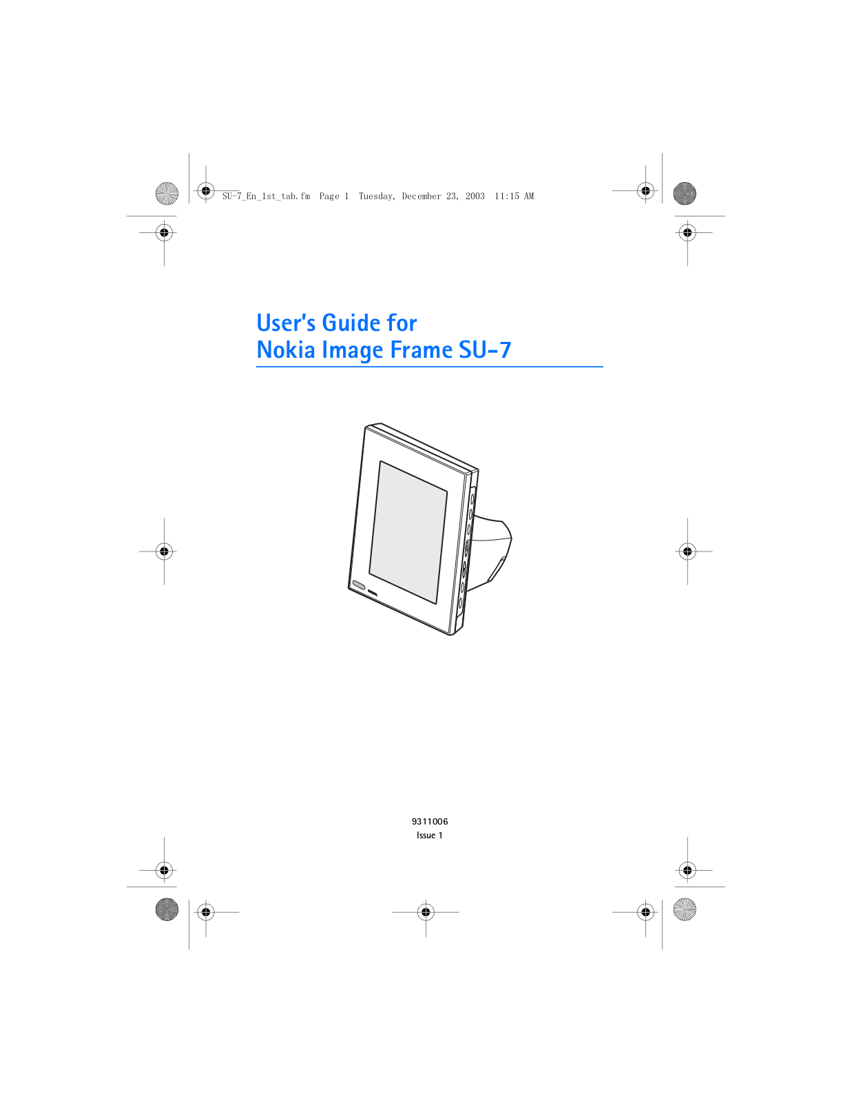 Nokia SU-7 User Manual