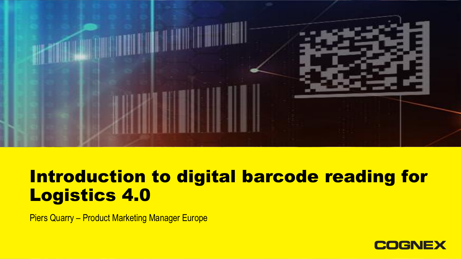 Cognex Introduction to digital barcode reading User Manual